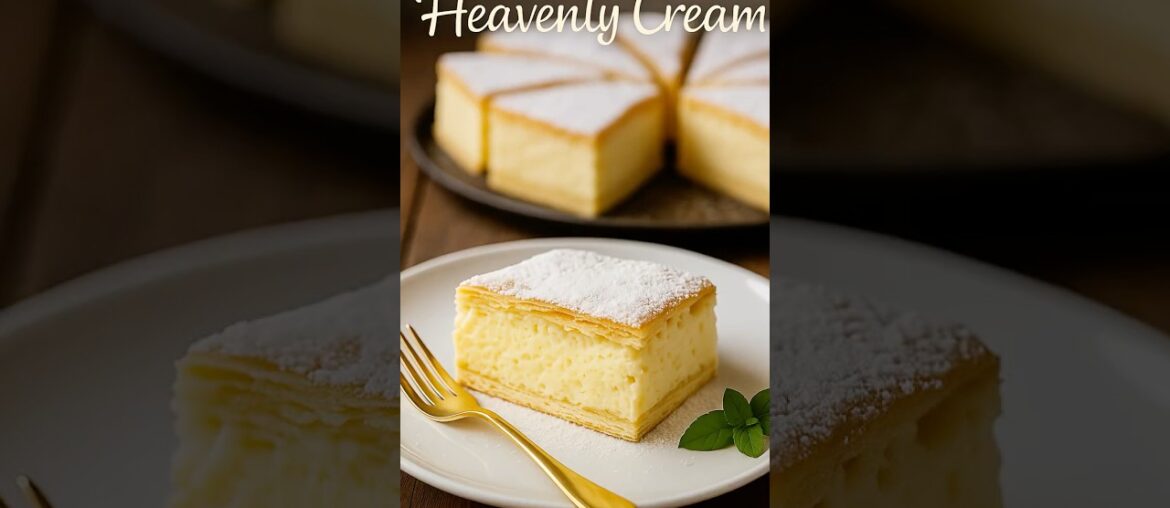 FASTEST VANILLA Custard Slice in 30 Minutes! #shorts