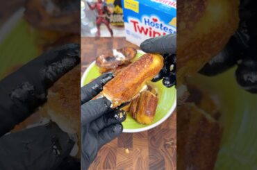 French Toast Twinkies! Would you try it? #foodhacks #breakfast #shorts #yum #recipe