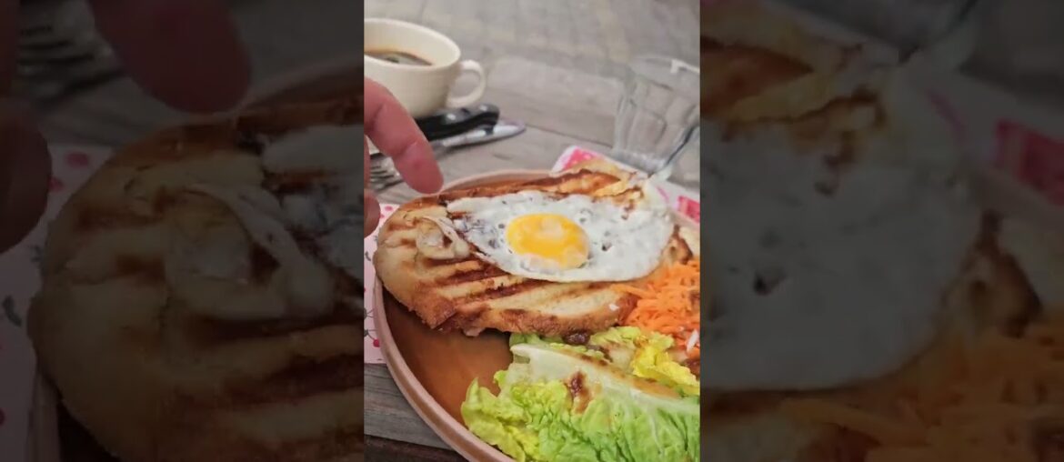 Compostelle : Croque-Madame #voyage #youtubefrance #irlstream #shorts #France #restaurant #humour