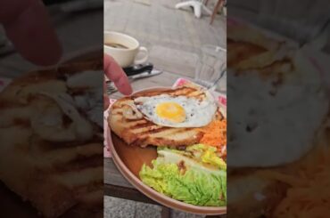 Compostelle : Croque-Madame #voyage #youtubefrance #irlstream #shorts #France #restaurant #humour