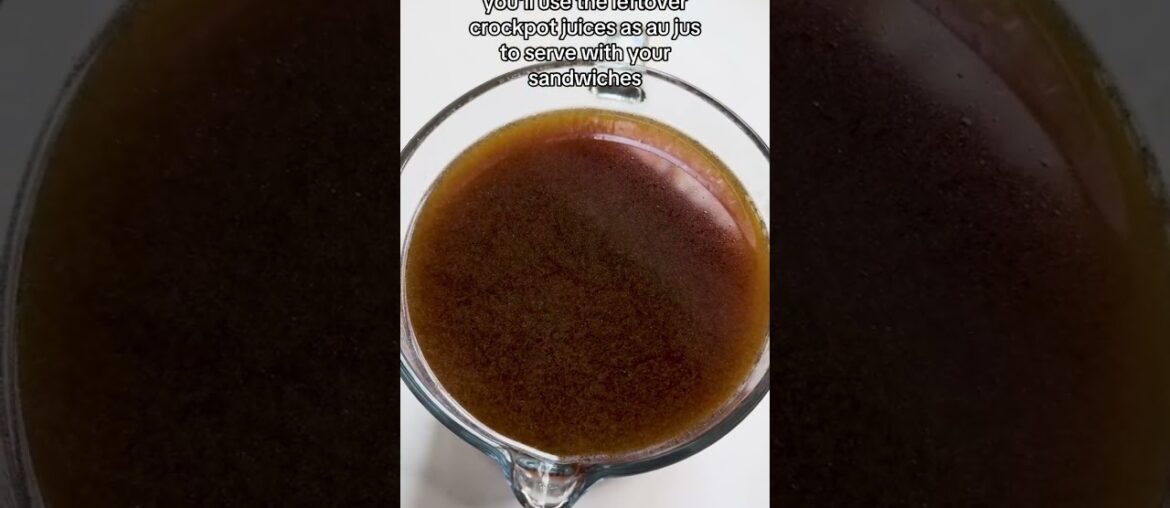 Slow Cooker French Dip