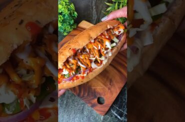 How to make Subway Burger At Home #shorts