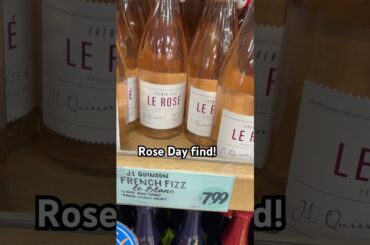 Le Rose French Fizz, a $7.99 spectacular rose at Trader Joe’s.  It’s a definite buy for Rose Day.