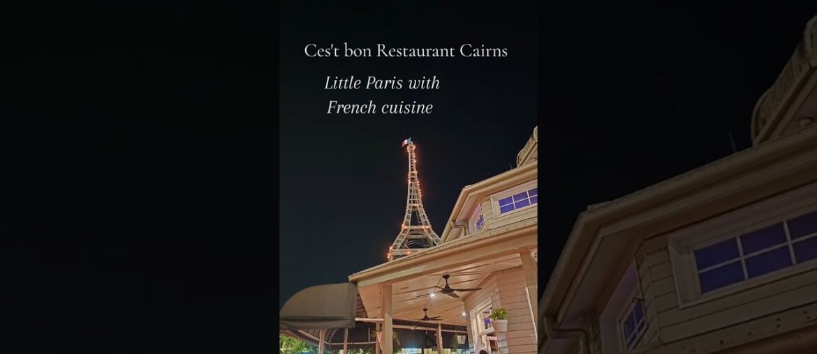 Fine dining at Cest Bon French Restaurant in Cairns.