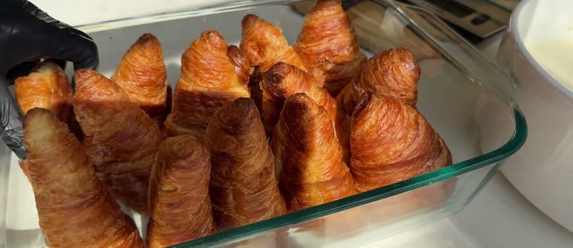 Croissant Pain Perdu| French recipe Croissant Pain Perdu| French recipe