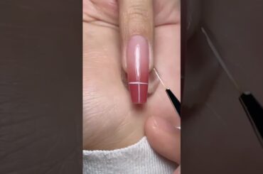 How to draw French line? #nail #nailart #nails #naildesigns #nailtutorial