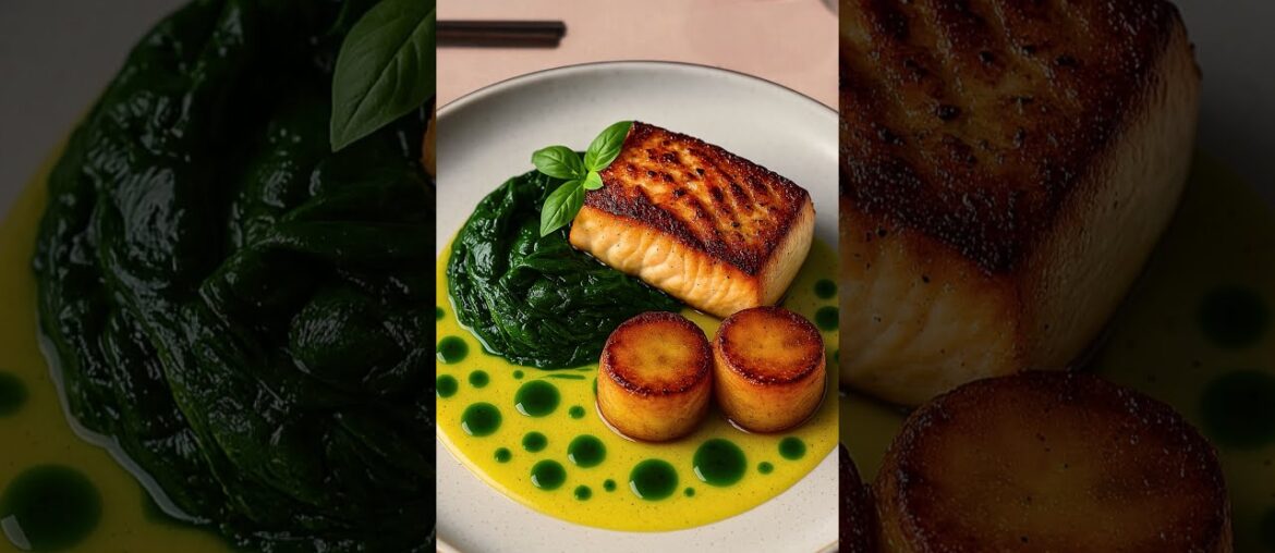 Pan-Seared Fish with Beurre Blanc & Fondant Potatoes #shorts Pan-Seared Fish with Beurre Blanc & Fondant Potatoes #shorts