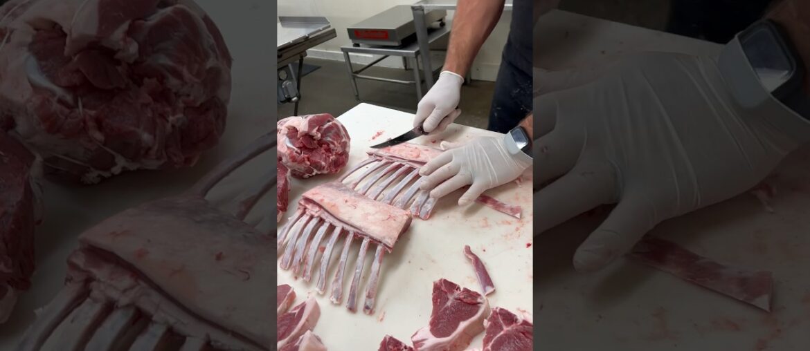 Frenched Rack of Lamb. #shorts #fyp #viral #trending