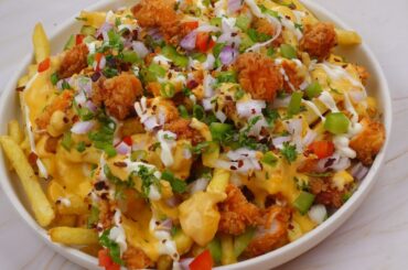 Best Chicken Loaded Fries,Quick And Easy Recipe By Recipes Of The World