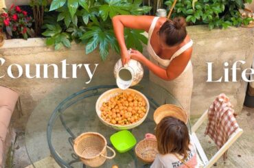French Country Life | Loquat Harvest, Lakeside Moments & Romantic Dinner in a Medieval Village