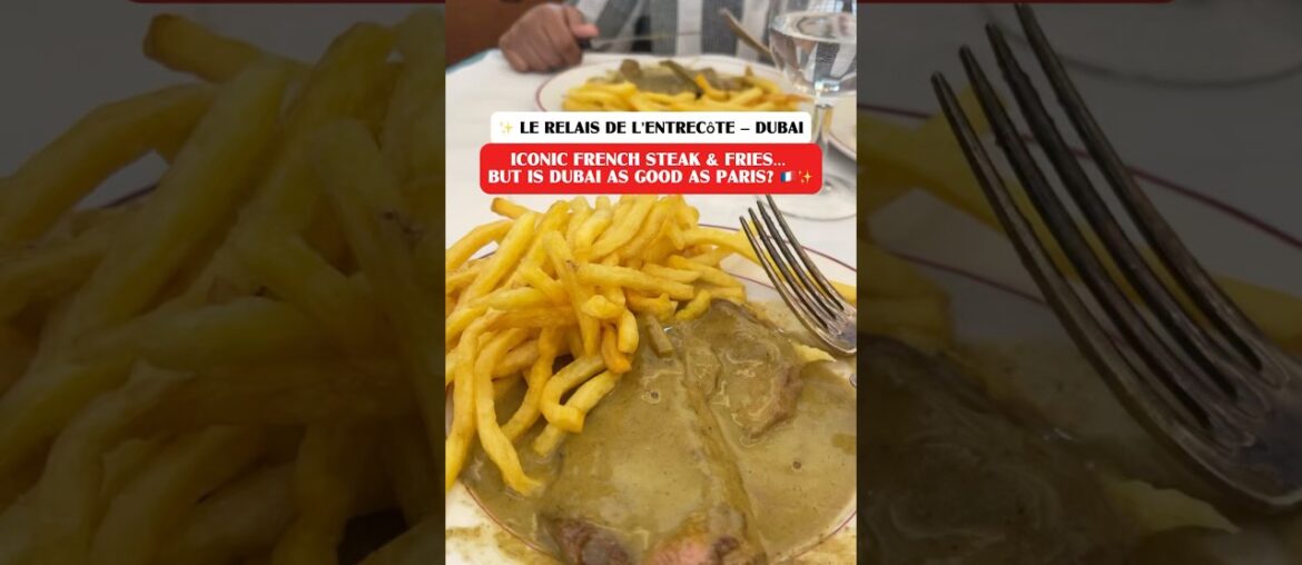 French steak and fries in dubai #shorts