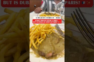 French steak and fries in dubai #shorts