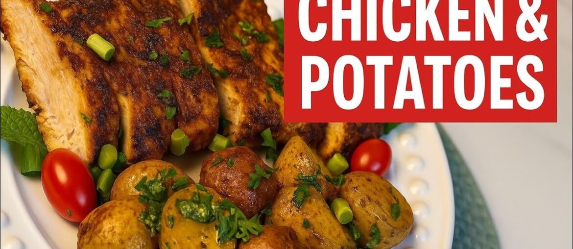 Juicy Baked Chicken & Crispy Potatoes | Easy Oven Dinner Recipe