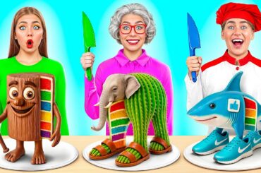 Me vs Grandma Cooking Challenge | Amazing Cooking Hacks by Multi DO Challenge