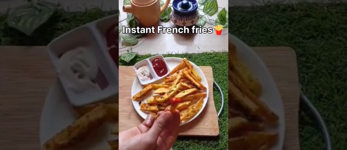 Instant French fries #shorts #youtubeshorts #snacks #frenchfries  #potato #potatorecipe