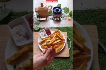 Instant French fries #shorts #youtubeshorts #snacks #frenchfries  #potato #potatorecipe