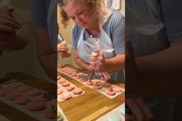 Family baking class - learning to make French macarons in PARIS!