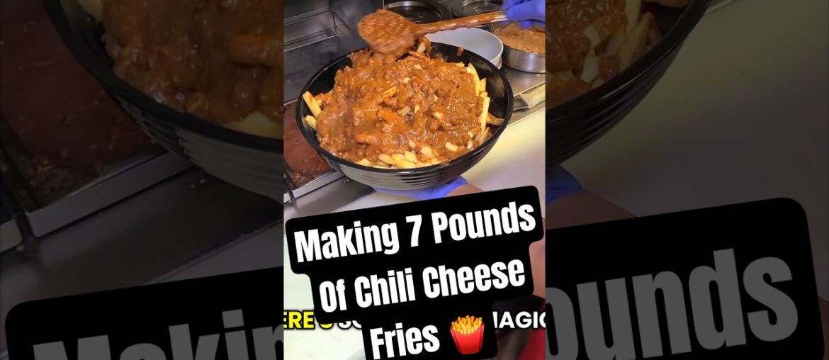 Epic 7 Pounds of Chili Cheese Fries Challenge at Tom's in Ontario #eatingchallenge #summeronshorts