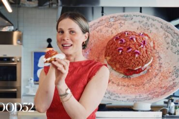 Must Try Dessert! How To Make A Strawberry Rhubarb Choux au Craquelin | It’s Fine with Tess Gigone