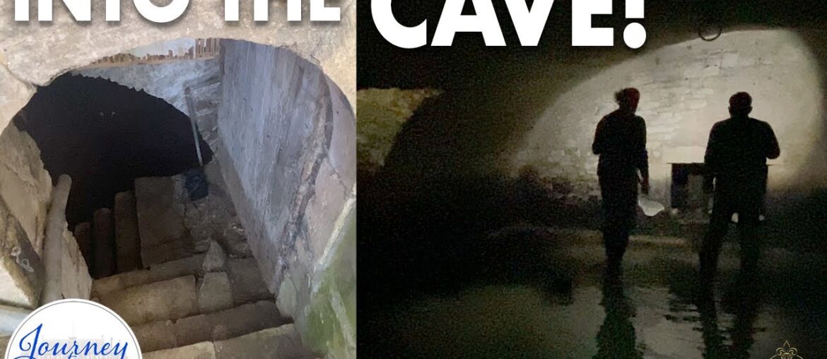 INTO THE CAVE! First Time Exploring our 12th Century Chateau Cave INTO THE CAVE! First Time Exploring our 12th Century Chateau Cave