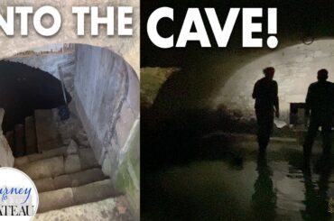 INTO THE CAVE! First Time Exploring our 12th Century Chateau Cave