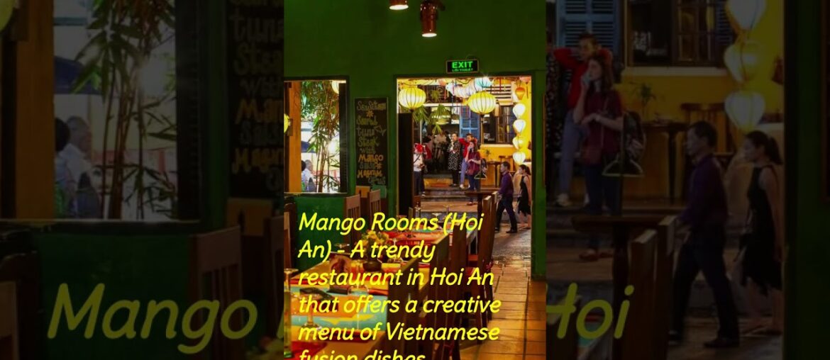 Best Restaurants Must-Visit in Vietnam Part2