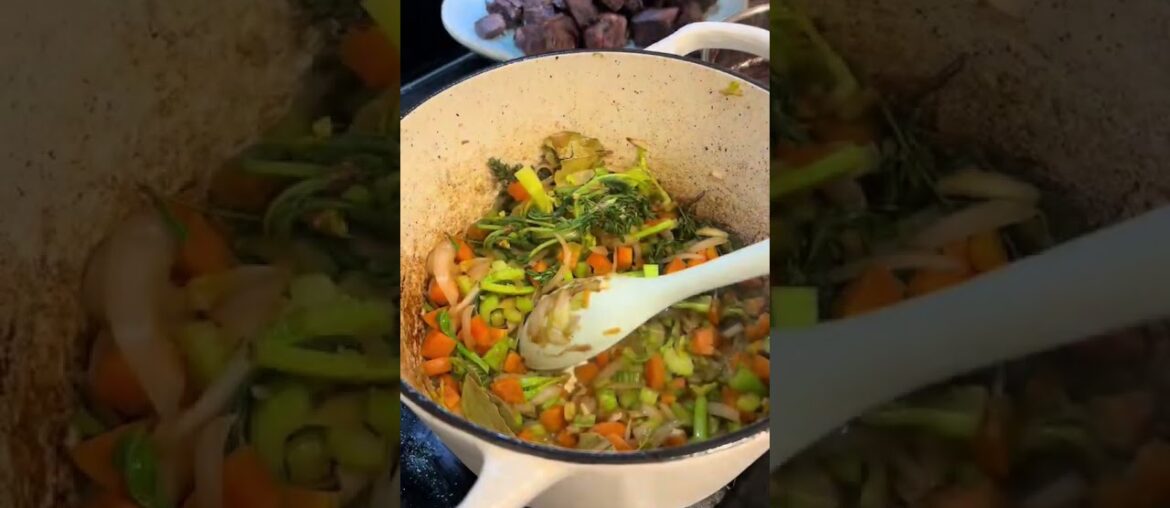 Red wine and beef! French beef Bourguignon