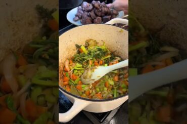 Red wine and beef! French beef Bourguignon