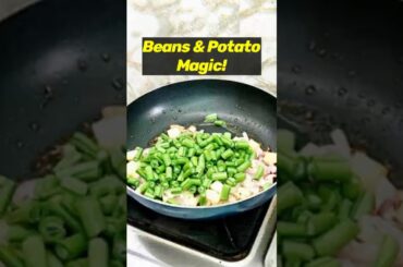 "French Beans & Aloo - A Quick Sabzi You'll Love!" #recipe #youtubeshorts #ytshorts #food