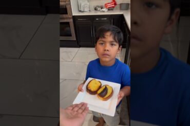 Dad and son cook for mom and daughter then this happens #shorts