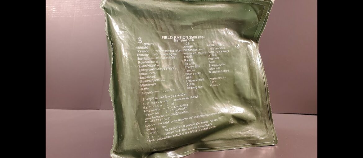 2006 Norwegian Field Ration Wolf Fish Casserole with Prawns Gourmet MRE Review 2006 Norwegian Field Ration Wolf Fish Casserole with Prawns Gourmet MRE Review