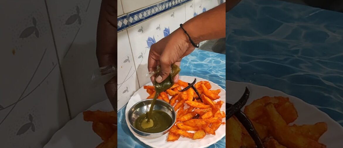 french fries With Chai  #food #youtubeshorts #shorts #shortvideo