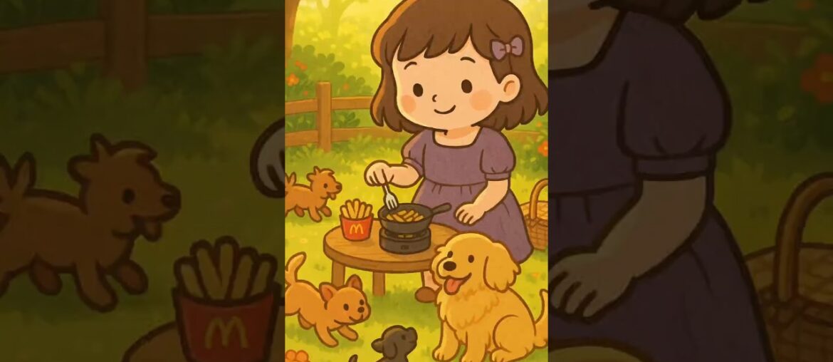 Miniature French Fries Cooking