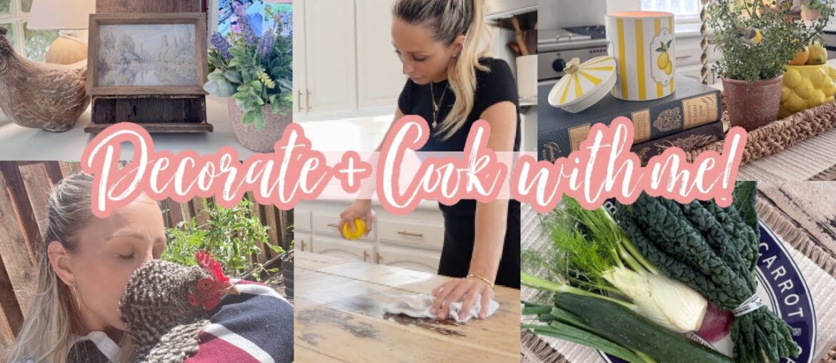 NEW DECORATE AND COOK WITH ME // FRENCH COUNTRY STYLE AND RECIPES!