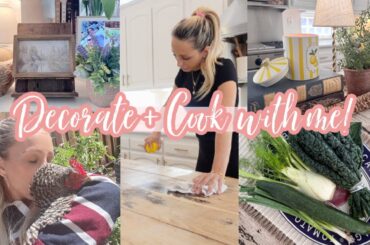 NEW DECORATE AND COOK WITH ME // FRENCH COUNTRY STYLE AND RECIPES!