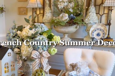 French Country Decorating Hamptons Style Dining Room 2025 #decoratewithme #hydrangea #coastal