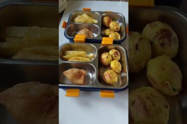 Saturday Lunchbox Idea | French Fries, Appam & Meethe Samose | Easy Kids Tiffin Recipe