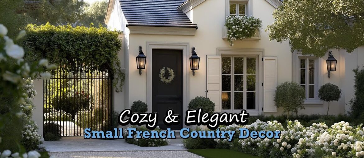 Small French Country Home: Vintage Floral Country Cottage Decor with Soft Organic Touches.