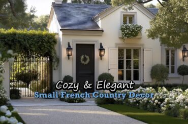 Small French Country Home: Vintage Floral Country Cottage Decor with Soft Organic Touches.