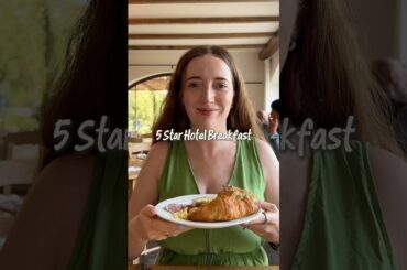 Everything I ate at a 5 STAR HOTEL Breakfast Buffet #travel #food #hotelbreakfast #breakfastbuffet