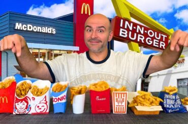 Blind Taste Testing The BEST & WORST Fast Food Fries!