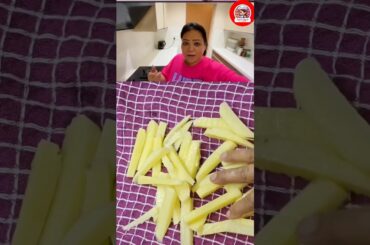Bharti Singh by French Fries Recipe #bharti #shorts #frenchfry