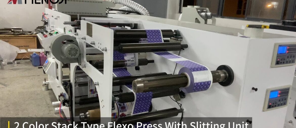2-Color Vertical Stacked Flexo Printing Machine for French Wine Label