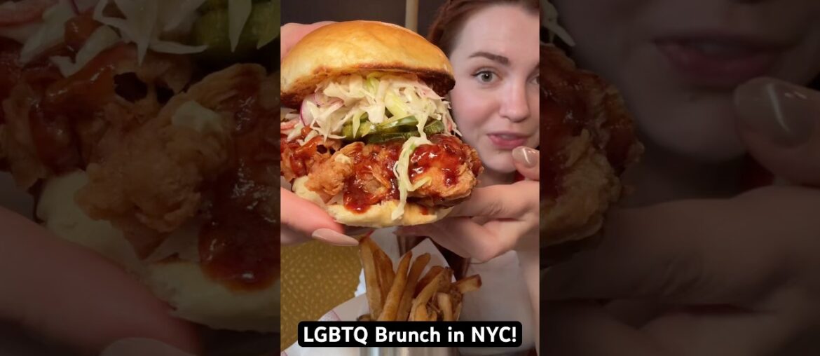 Only eating at LGBTQ owned restaurants in NYC! #pride #foodie #lgbtq #foodreview #nycfood #shorts