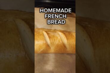Homemade French Bread #bread #baking #homemade #shorts  #frenchbread #ytshorts #recipe #breadrecipe