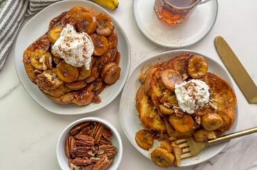 This Bananas Foster French Toast Recipe Packs A Sweet (And Boozy) Punch