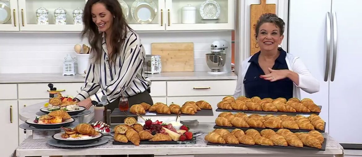 Authentic Gourmet 20, 40, or 60 French Butter Croissants on QVC