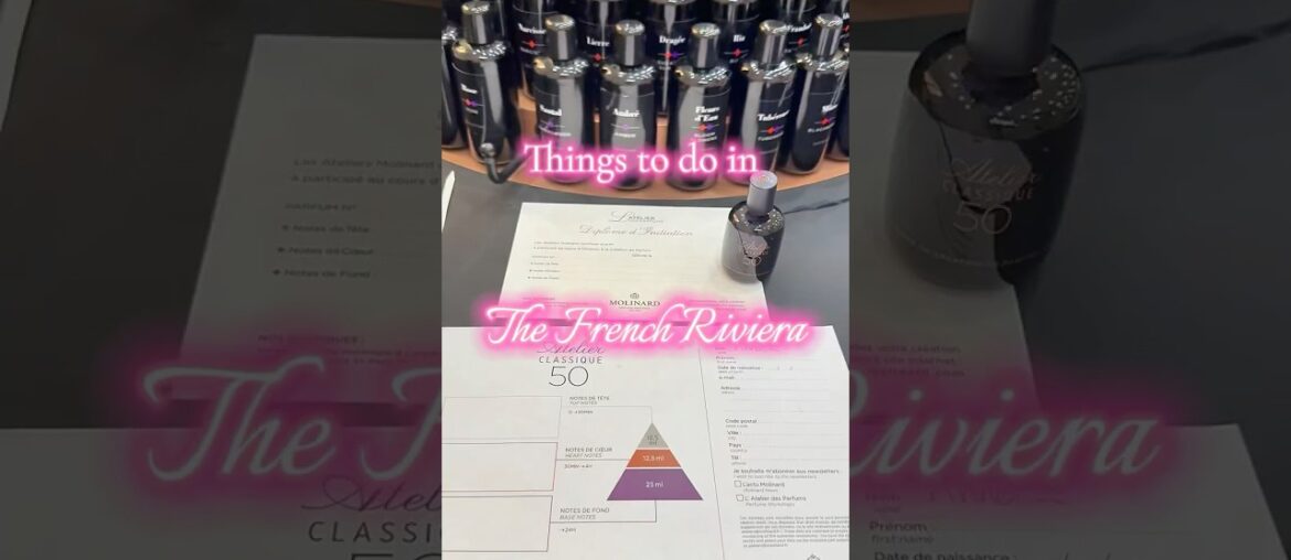 Make your own perfume in Grasse in the French Riviera! #perfume #frenchriviera #grasse