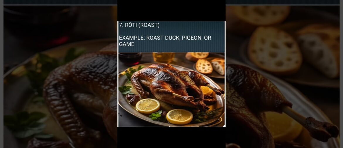 classical French menu