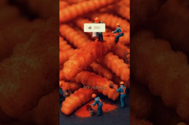 Making French Fries With Tiny Workers! YUMMY! #shorts #asmr #cooking #food #trending #viralshorts